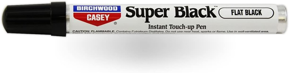 Birchwood Casey Long-Lasting Fast-Drying Super Black Touch-Up Pen flat black