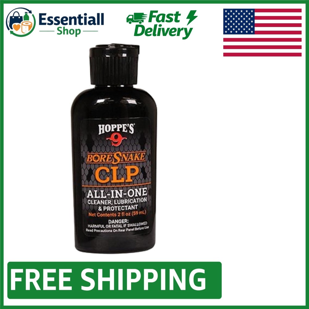 2 oz Hoppe’s Boresnake CLP with Pinpoint Applicator for Enhanced Firearm Care