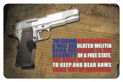 TekMat 2nd Amendment/Right to Carry Arms Pistol Cleaning Mat 17″ x 11″