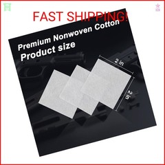 900 PCS Gun Cleaning Patches, 2×2 Inch Square Lint-Free Cotton Pads for 9mm, Rif