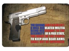 TekMat Patriotic Gun Maintenance Cleaning Mat Washable 11″ X 17″ 2nd AMMENDMENT