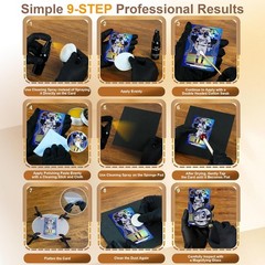 17-in-1 Card Cleaning Kit Plastic Case Polishing Restoration for Trading Sports