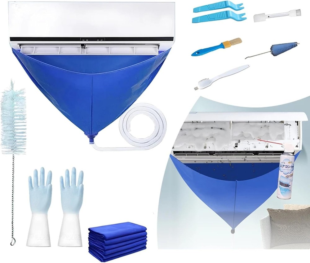 Mini Split Ac Cleaning Kit Air Conditioner Cleaning Cover Waterproof Air