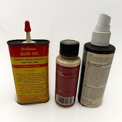 Vintage Outers Gunslick Solvent Bottle And Gun Oil Lot Of 3 T5