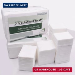 3000 Pieces Gun Cleaning Patches with Storage Case Highly Absorbent Lint Free Gu