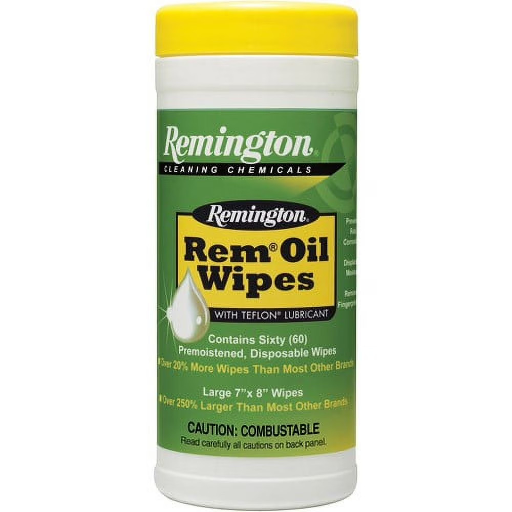 Remington Arms Accessories Rem Oil Pop-Up Gun Cleaning Wipes 7″x8″