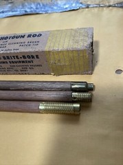 Vintage Mill-Rose Brite Bore Hickory Shotgun Rod 3 Piece Rare!