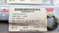 USGI J.A.M. 5564102 45 CAL STEEL CLEANING ROD, NOS, COLLECTORS L@@K!
