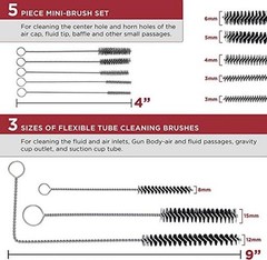 Professional 23 Pcs Set Cleaning Kit for Cleaning Spray Guns, Suction,