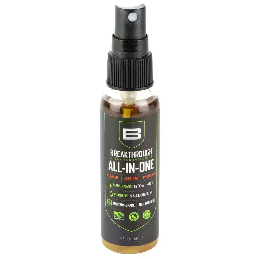 Breakthrough BB-AIO-2OZ 2 oz Bottle of All-In-One Cleaner, Lubricant Protectant
