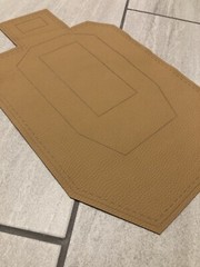 Premium Leather Gun Mat Custom Target Silhouette 14”x9”
