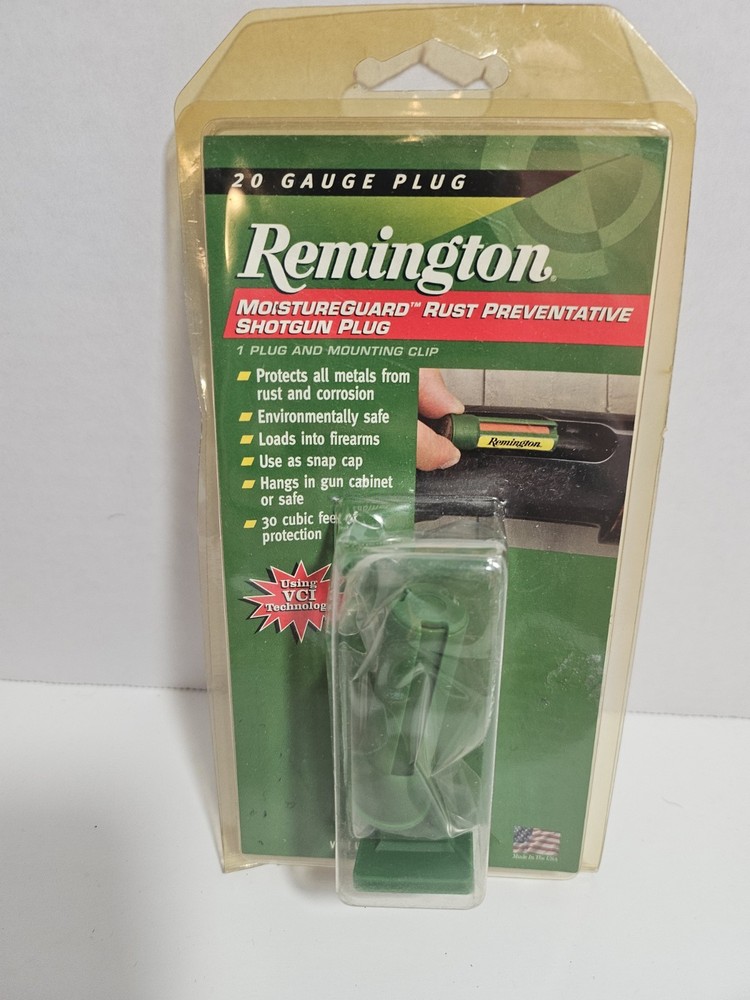 Remington Moistureguard Rust Preventative Shotgun Plug 20 Ga New Never Used