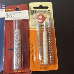 8 New Rifle And Pistol Wool Mops And Bore Brushes
