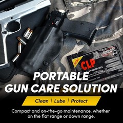 Radcolube 3-in-1 CLP Gun Cleaning Oil Wipes – On-The-Go Lubricates, Preserves &