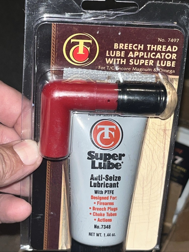 New In Pkg Thompson Center 7497 Breech Thread Lube Applicator With Super Lube