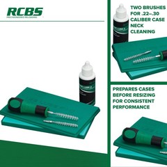 RCBS Case Lube Kit – Pad and Neck Brushes – Green One Size,