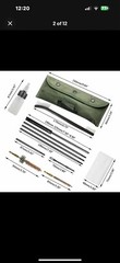 10 Piece .22 22LR .223 556 Rifle Gun Cleaning Kit Nylon Brush Cleaner with Pouch