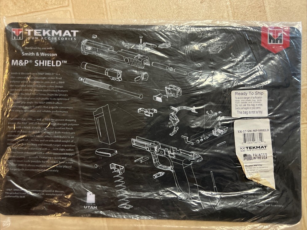 TekMat For Smith & Wesson M&P Shield Armorers Gun Cleaning Bench Mat Pad