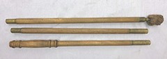 Antique Wooden Shotgun Cleaning Rod Brass Ends Early Sporting Gun Accessory