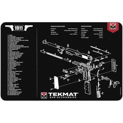 1911 Pistol Cleaning Mat 11×17 Inch Washable Non-Slip Oil & Solvent Resistant