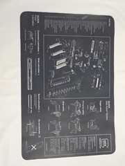 Glock Gun Mat Pattern Safe Action System Lubrication Parts List Key 2014