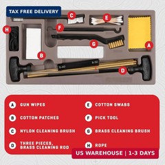 AC AllenAllen Company Universal Gun Cleaning Kit & Tool Box – Rifle, Shotgun and