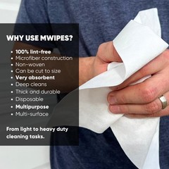 Microfiber Wholesale Mwipes Lint Cloth – 16 X 16 50 Pack Highly Absorbent