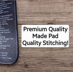 Universal Gunsmith Bench Gun Cleaning Mat Free Shipping -Glock 17 – 8″ X 10”