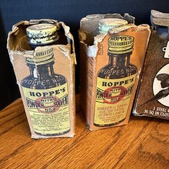 Lot Vintage HOPPE’S And OUTERS Gun Cleaning items – Solvent, Oil, Cloth And More