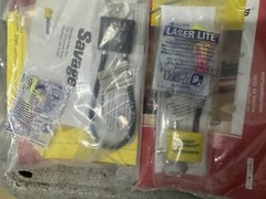 Lot of Bulldog Gun Holsters, Laser Boresighter, Savage Lock W/ Keys, Boresnake