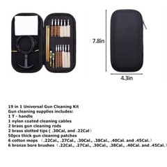 Universal Pistol Gun Cleaning Kit for 22 .357/.38/9mm .40.45 Caliber Handgun etc