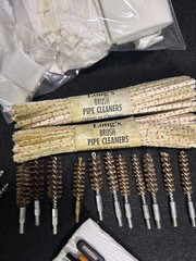 65+ Vintage New & Used Firearm / Gun Cleaning Supplies Bore Wire Bits 36 Brushes