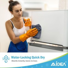 AIDEA 24PK Microfiber Cleaning Cloths Car Home Kitchen Absorbent Soft Towels