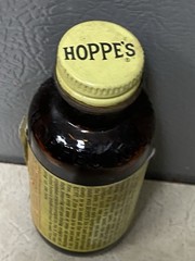 Vintage HOPPE’s No 9 Solvent GUN Cleaner BOTTLE 1/8 Full ORIGINAL BOX #3