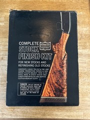 Vintage Birchwood Casey Stock Finish Kit Custom Tru-Oil Walnut Tone Filler NOS