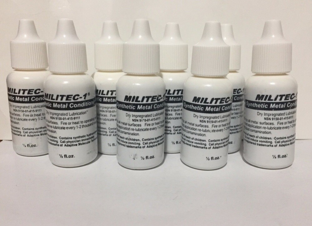 “MILITEC-1” | SYNTHETIC LUBRICANT | 8 Pack (1/2 fl oz each bottle)
