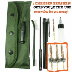 Military Type Butt Stock Cleaning Kit – Army, Marine, USMC Rifle Cleaning Kit