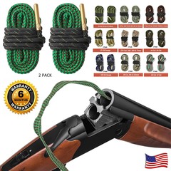 2PCS Reusable Bore Rope Guns Snakes Barrel Cleaners for Guns – Multiple Calibers