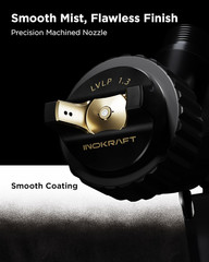 Drizzle Pro LVLP Spray Gun, Precise Low-Overspray Performance with Ultra-Light 3