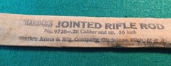 Vtg Marbles Jointed Rifle Rod Cleaning Kit No. 9728-.28 Caliber, And Up 36″
