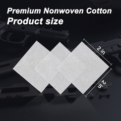 900 Pcs Gun Cleaning Patches 2in Lint Free Cloth Pads for Rifle Pistol Shotgun