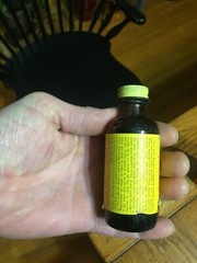 VINTAGE HOPPE’S NITRO POWDER SOLVENT #9 GLASS BOTTLE & ORIGINAL BOX HALF FULL