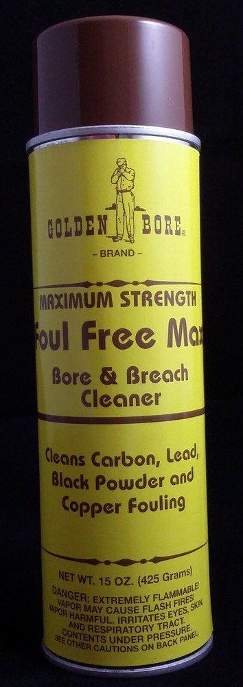 BORE CLEANER, FOUL FREE MAX by GOLDEN BORE -15oz-w free bore light -below cost