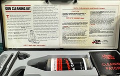 Kleen-Bore Handgun Cleaning Kit 38 357 9mm With Steel Rod Black Case Vintage