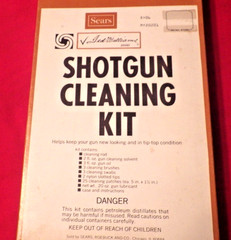 VINTAGE SEARS, TED WILLIAMS SHOTGUN CLEANING KIT, NEW UNUSED!! MFG 1977