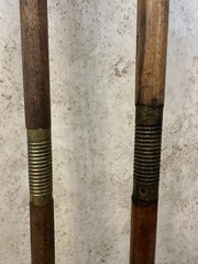 ANTIQUE MUZZLELOADER CLEANING ROD SET BRASS TIPS 48” COMPLETE