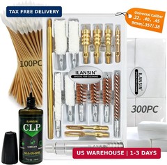 1700PCS gun cleaning supplies-1500PCS Gun Cleaning Patches +200PCS Gun Cleaning