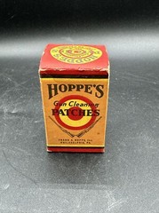 Vintage (FULL BOX OF 100 ) Hoppes No. 3 Gun Cleaning Patches .270-.35 Caliber