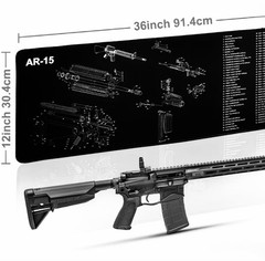 Rifle Cleaning Mat – Cushioned – Padded Roll Up Non Slip – Non Marring Bench Mat