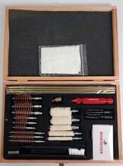 Winchester Universal 30 Piece Gun Rifle Cleaning Kit In Wood Case